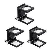 ราคา แว่นขยายจิ๋วแบบตั้งโต๊ะ 10X พับได้ พร้อมไฟ LED 3ชิ้น (2892)