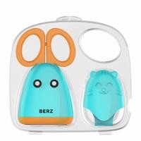 ราคา กรรไกรตัดอาหาร Berz Baby Food Scissor กรรไกรตัดอาหาร สีส้ม (733)