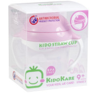 ราคา ถ้วยหัดดื่มสเต็ปที่ 3 สำหรับเด็ก 9 เดือน+ Kido Spout Cup (Stage 3) สีชมพู (784)