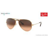 ราคา Ray-Ban RB3025 9001/A5 Aviator SHINY LIGHT BRONZE (2460)