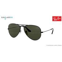 ราคา Ray Ban RB3025 L2823 Aviator Black Frame G-15 Lenses (6)