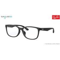 ราคา Ray-Ban RX7124D 5196 MATTE BLACK + เลนส์ Hoya (1896)