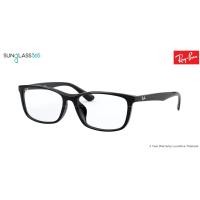 ราคา Ray-Ban RX7102D 2000 SHINY BLACK + เลนส์ Hoya เลนส์ Multicoat Hoya (3267)