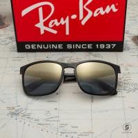 ราคา Ray-Ban RB4264 601/J0 Black Chomance Polarized Blue Mirror Gold Gradient (3025)