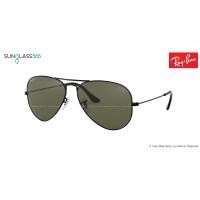 ราคา Ray Ban RB3025 002/58 Aviator Polarized All Black  62mm (2437)
