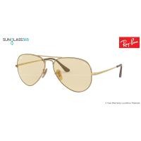 ราคา Ray Ban Aviator RB3689 001/T2 Light Brown Evolve (3175)