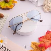 ราคา Ray Ban Aviator RB3689 001/T3 Light Blue Evolve  55mm (3179)