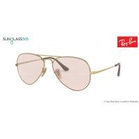 ราคา Ray Ban Aviator RB3689 001/T5 Light Pink Evolve (3184)