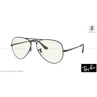 ราคา Ray Ban Aviator RB3689 9148BF Clear/Blue Light Flitter (4243)