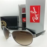 ราคา Ray Ban RB3386 004/13 Black Brown Gradient Aviator 63mm (416)