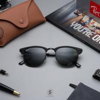 ราคา Ray-Ban RB3716 186/58 Clubmaster Metal Black Top Matte G-15 Polarized (3564)