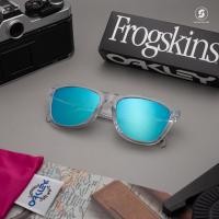 ราคา Oakley Frogskins LIMITED EDITION OO9245-A7 CRYSTAL CLEAR (4844)