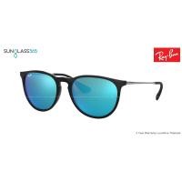 ราคา Ray-Ban Erika RB4171F 601/55 Black Frame/Blue mirror lenses  54mm (2557)