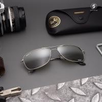 ราคา RayBan Caravan Chromance RB3543 003/5J Silver (5528)