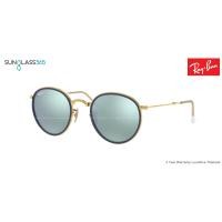 ราคา Ray-Ban Round Folding RB 3517 001/30 Blue Silver mirror Ray-Ban Folding Round RB3517 001/30 51mm (89)
