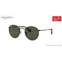 ราคา Ray Ban RB3475Q 9040 Round Craft Leather Black (201)
