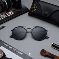 ราคา Ray Ban RB3647N 002/R5 Black Round Double Bridge (428)