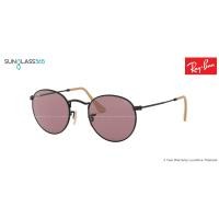 ราคา Ray-Ban Round Evolve RB3447 9066Z0 Dark Violet Photochromic (New color) RB3447 9066Z0 50mm (1419)