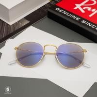 ราคา RayBan Round Metal RB3447 9196BL photo grey/blue light filter  50mm (3820)