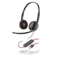 Poly Corded UC Headset หูฟังคอลเซ็นเตอร์ รุ่น Blackwire C3220 USB-A