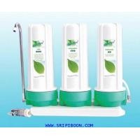 ราคา เครื่องกรองน้ำ UNI-PURE ยูนิเพียว 3 ขั้นตอน + อุปกรณ์พร้อมติดคั้ง (001656)