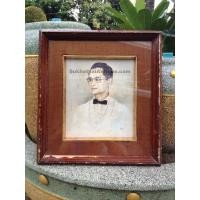 ราคา รูปถ่ายจากภาพวาดเก่า ภาพในหลวงขนาด11'x13' พร้อมลายเซ็นนายประสาท บนกระดาษหนังไก่ทรงผูกหูกระต่าย (742)