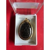 ราคา เหรียญหลวงพ่อหลิววัด ไร่แตงทอง รุ่นมหาลาภ 89 ปี 2534 เนื้อทองแดงรมดำเลี่ยมทอง (1678)