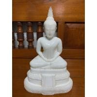ราคา หล่อพระแก้วมรกต "สำนักพุทธเทวประทีป" เนื้อแก้วสีขาวเหลือบรุ้งปี2500 สวยงามหายยากมากๆ (1851)