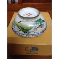 ราคา ถ้วยชามจีนเก่าโบราณลายทิวทัศน์มีภาษาจีนอยู่ด้านข้าง4ตัวและที่ก้นชาม ก็มีภาษาจีนอีก4ตัวสวยงามมากๆสภาพสมบูรณื (795)