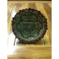 ราคา จานเชิงโบราณเก่าสมัยอยุธยา สีเหลืองเขียวใบเล็กด้านใต้มีลายต่อดอก สภาพใช้สมบูรณ์ไม่มีการซ่อมเลย หายากแล้วสภาพนี้ (816)