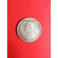 ราคา เหรียญอาร์มหนึ่งบาทเนื้อเงิน ร.5 ปี ร.ศ.121 เป็นพิมพ์บล็อกเคลื่อนหายากมากๆ (สวยงามคมชัด) (913)