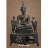 ราคา พระบูชา สิงห์3 เมืองน่านหน้าตัก3.5 สูง 7 นิ้ว สาวกสูง3นิ้วครึ่ง