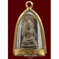 ราคา พระรอดวัดพระสิงห์หน้าหนูเล็กเลี่ยมทอง เขียวมีหน้าตาปาก