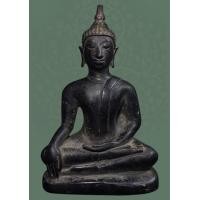 ราคา พระพุทธรูปสมัยเชียงแสนสิงห์๓ หน้าตัก 4นิ้วเต็ม สูง7นิ้ว สวยเดิมๆมีหยอดฐานด้านหลังมาแต่โบราณ เปิดรา