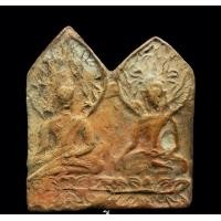 ราคา พระปรกโพธิ์เชียงแสนคู่ เนื้อดิน