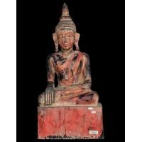 ราคา พระเจ้าไม้เมืองน่าน NAN SEATED BUDDHA TEAKWOOD