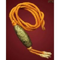 ราคา ตะกรุดหนังควายพอกครั่ง ครูบาชุ่ม รุ่นแจกศิษย์ท่าซุง ปี2518 ทองบรอนซ์ เชือกเดิม