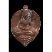 ราคา พระพิมพ์ใบโพธิ์ เนื้อดินเผาหลังเรียบ หลวงพ่อลี วัดอโศการาม พ.ศ. 2500