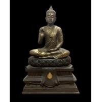 ราคา พระบูชาหลวงพ่อเกษม เขมโก ศิลปะเชียงแสนประยุกต์ รุ่นกองทัพภาคที่ 3 สร้าง ปี 2529 หน้าตัก9นิ้ว 2 ถอด