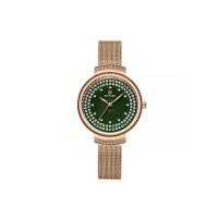 ราคา REWARD?? นาฬิกาข้อมือผู้หญิง หน้าปัดสวยหรูประดับเพชร สายสแตนเลส แสดงวันที่ รุ่น RD22008L Rose Gold (MKP1879197)