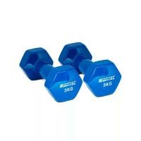 ราคา Irontec ดัมเบล 3 กิโล (1คู่) หุ้มยางไวนิล สีน้ำเงิน (MKP1627480)