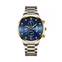 ราคา FNGEEN นาฬิกาข้อมือผู้ชาย แบรนด์ชั้นนำ หรูหรา ควอตซ์-นาฬิกา FEN5080 Blue (MKP1625696)