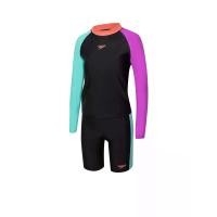 ราคา SPEEDO SPEEDO Colourblock Rash Top & Jammer Set ชุดว่ายน้ำเด็กผู้หญิง - 13-14 YEARS (SSP68291709)