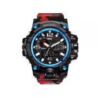 ราคา SMAEL นาฬิกาข้อมือผู้ชาย Sport Digital & Analog Multiple Function Display รุ่น SM1545 สีแดง (MKP0592937)