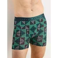 ราคา JOCKEY UNDERWEAR กางเกงในผู้ชาย SPORT MICROFIBER ACTIVE แบบ BOXER TRUNK สีเขียว - L (MKP1789856)