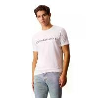 ราคา CALVIN KLEIN เสื้อยืดคอกลมแขนสั้นผู้ชาย ทรง Slim สีขาว - L (MKP1893851)