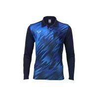 ราคา GRAND SPORT เสื้อโปโลพิมพ์ชิ้นหน้าแขนยาวชาย (012271) สีกรมท่า - 2XL (MKP1687123)