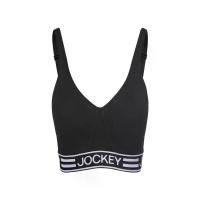 ราคา JOCKEY UNDERWEAR สปอร์ตบราผู้หญิง รุ่น KH MEDIUM IMPACT SPORT LOGO - สีดำ - S (MKP1737391)