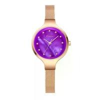 ราคา KIMIO นาฬิกาข้อมือผู้หญิง Fashion Simple ตกแต่งเพชรบนหน้าปัดหรูหรา สายสแตนเลส หัวเข็มขัด ปรับสายได้ รุ่น (MKP0320538)