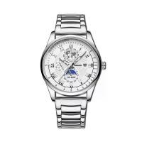 ราคา BINBOND นาฬิกาข้อมือผู้ชาย แบรนด์ชั้นนำ หรูหรา ควอตซ์-นาฬิกา B3982 Silver (MKP1628792)